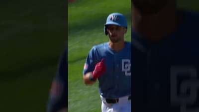 Drew Millas Lasers A 106.6 MPH Solo Home Run