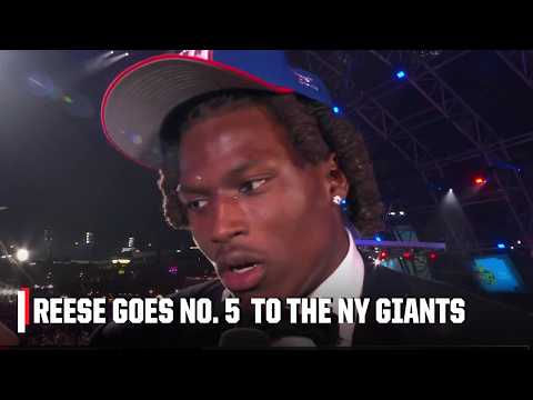 Arvell Reese says the Giants will use him in UNIQUE WAYS after going No. 5 | 2026 NFL Draft