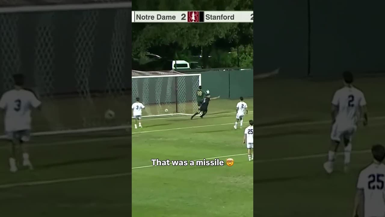 The announcer crashed out 😳 #stanford #accsoccer #collegesoccer