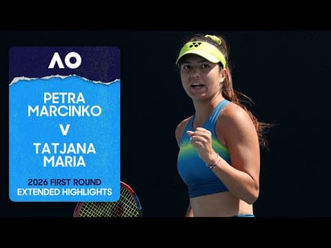 Petra Marcinko v Tatjana Maria Extended Highlights | Australian Open 2026 First Round