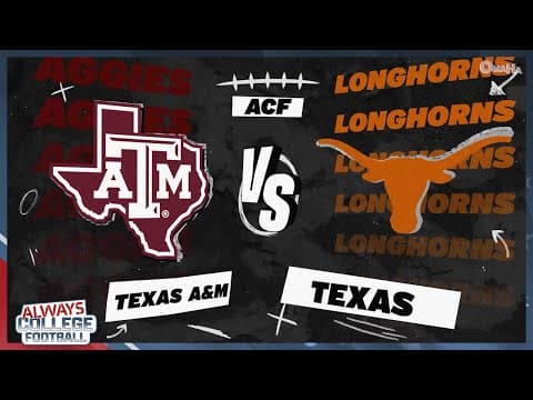 Can Texas A&M beat Texas for an UNDEFEATED regular season? | Always College Football