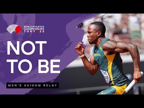 South Africa 4x100m solo rerun after qualification crash | World Athletics Championships Tokyo 25