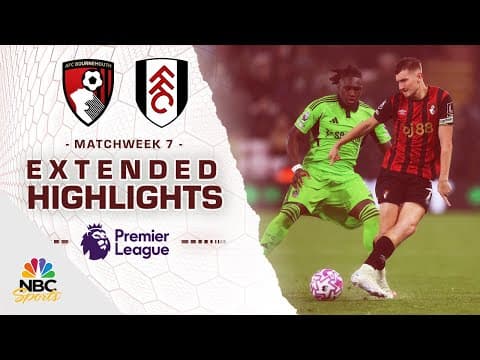 Bournemouth v. Fulham | PREMIER LEAGUE HIGHLIGHTS | 10/3/2025 | NBC Sports