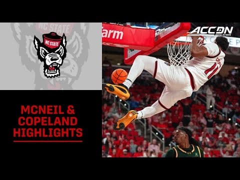 NC State's Paul McNeil Jr. & Quadir Copeland Highlights vs. UAB
