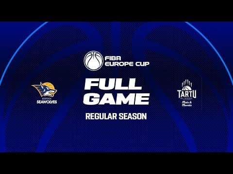 LIVE - Rostock Seawolves v Tartu Ulikool Maks & Moorits | FIBA Europe Cup 2025-26 | Regular Season