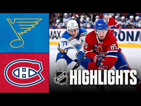Blues vs. Canadiens | NHL Highlights | December 07, 2025