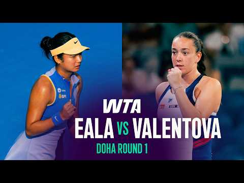 Alexandra Eala vs. Tereza Valentova | 2026 Doha Round 1 | WTA Match Highlights