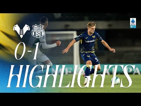 Highlights Serie A Enilive 2025/26 | Hellas Verona-Sassuolo 0-1