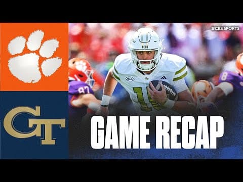 Georgia Tech STUNS No. 12 Clemson with GW field goal | Can Clemson make CFP? | Highlights & Reaction