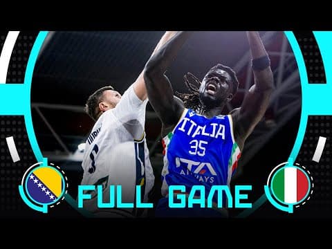 Group Phase | Bosnia and Herzegovina v Italy | Full Basketball Game | FIBA EuroBasket 2025
