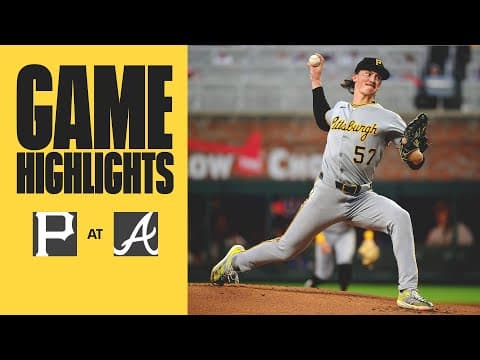 Bubba Chandler Shines in Hometown Win | Pirates at Braves Game Highlights (9/27/25)