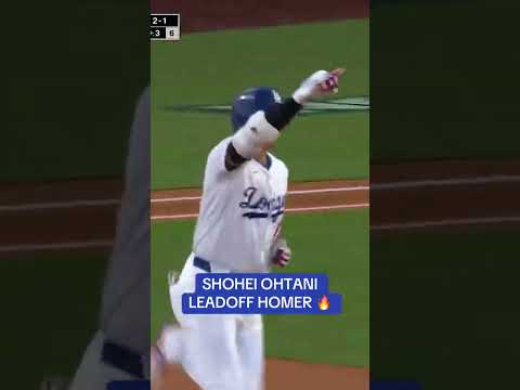Shohei Ohtani smacks leadoff HR in Game 1 🚀