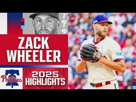 16 minutes of Zack Wheeler's 2025 MLB highlights with the Phillies! 🔔 (2.71 ERA, 0.93 WHIP, 195 K)