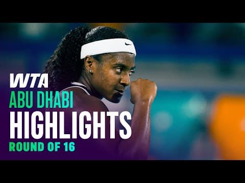 Day 3 in Abu Dhabi featuring Baptiste, Kessler, Tauson and more | WTA Match Highlights