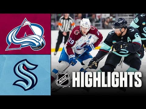 Avalanche vs. Kraken | NHL Highlights | December 16, 2025