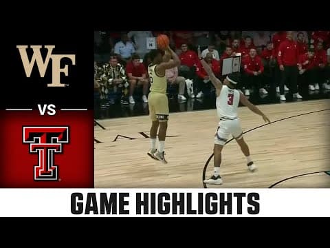 Texas Tech vs. Wake Forest Game Highlights | 2025-26 ACC Men's Basketball