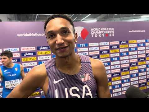 Donavan Brazier said he stayed too committed to the rail in 800 semis at 2025 Worlds