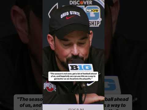 Ryan Day on Preparing for CFP after losing in Big 10 Championship #cfb #football #college #buckeyes