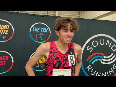 Jameson Pifer after breaking Nico Young’s High school 2k record