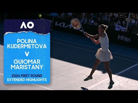 Polina Kudermetova v Guiomar Maristany Extended Highlights | Australian Open 2026 First Round