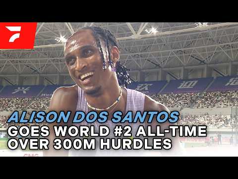 Alison Dos Santos On Going World #2 All-Time In The 300m Hurdles At The 2026 Shanghai Diamond League