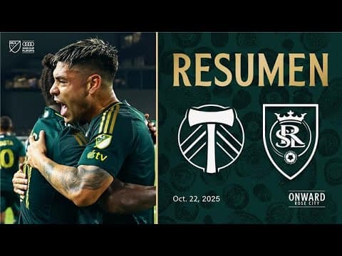 Mejores Jugadas | Portland Timbers vs. Real Salt Lake | 22 de Octubre, 2025