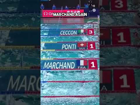 Marchand & Ponti Share Epic 100m Individual Medley Win! #Shorts