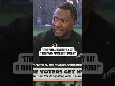 RC says Stafford has solidified his career with MVP win 👏