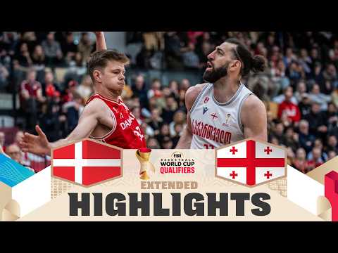 Denmark 🇩🇰 v Georgia 🇬🇪 | Extended Highlights | FIBA Basketball World Cup 2027 European Qualifiers
