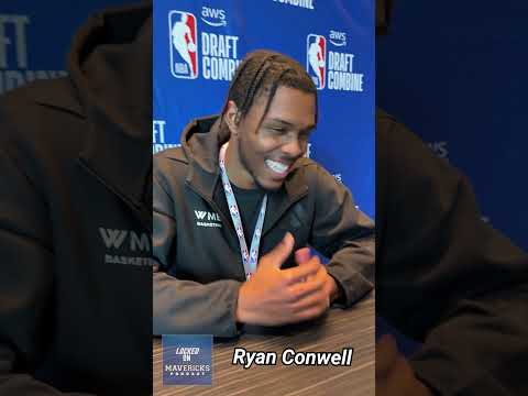 Ryan Conwell 2026 NBA Draft Combine Interview | Dallas Mavericks Draft Target?