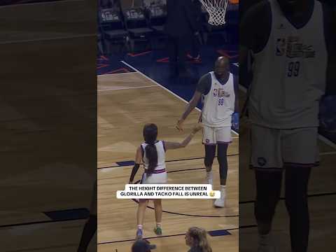 Tacko showing Glo how to throw an alley-oop 👏🚨