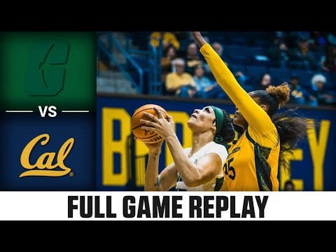 Charlotte vs Cal Full Game Replay | 2025-26 ACC Women's Basketball