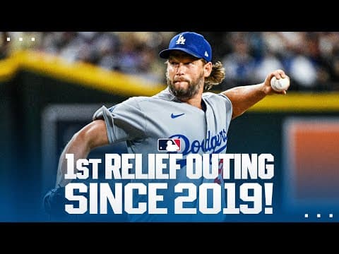FULL INNING: Clayton Kershaw makes 1st regular season relief appearance since 2019! 🤩