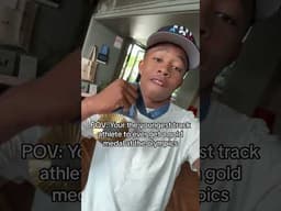 The youngest track athlete to win Olympic Gold #blessed #quincywilson #paris2024 #newbalance