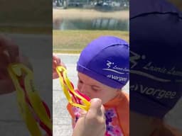 How to put on goggles #swimming #swim #swimmer #pool #goggles