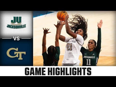 Jacksonville vs. Georgia Tech Game Highlights |  2025-26 ACC Women’s Basketball