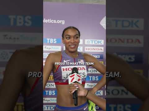 Jones moves onto the 400mH Finals in Tokyo after running 53.01 in semis.