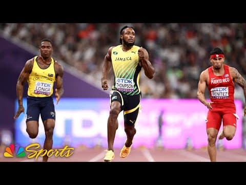 Kishane Thompson cruises through 100m heat with easy 9.95 to clinch Worlds semis spot | NBC Sports