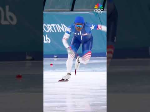 Team USA flag bearer Erin Jackson gave it everything, but narrowly missed the podium