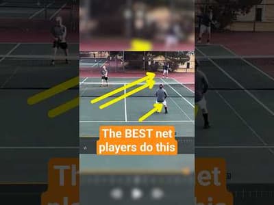 How to MOVE when you're at the net in Doubles: