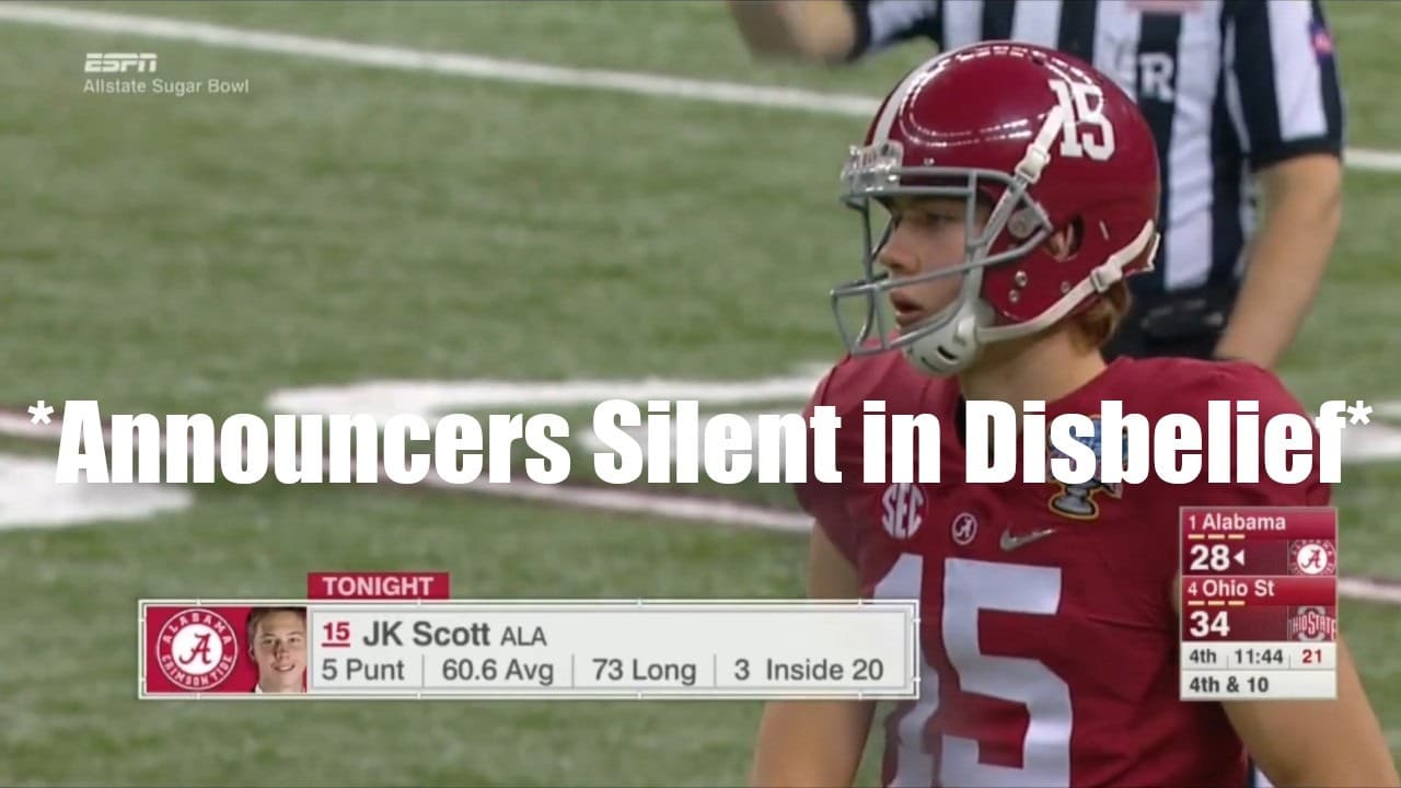 We Have Never Seen a Punter Snap Like This...