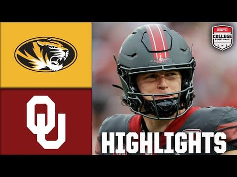 Missouri Tigers vs. Oklahoma Sooners | Full Game Highlights | ESPN College Football