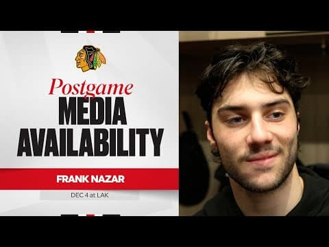 "It's good to earn that one tonight." | Frank Nazar Postgame 12.4.25