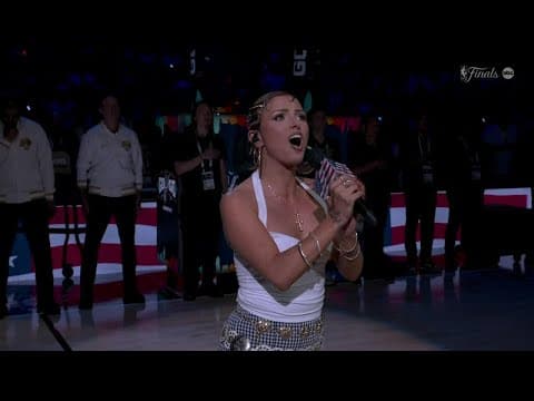 KELS performs the U.S. National Anthem at 2026 NBA Finals Game 2 🇺🇸 | NBA on ESPN