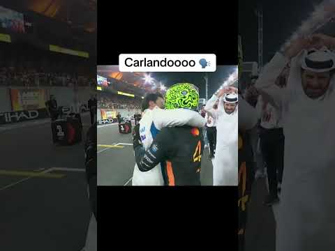 Carlos Sainz gave Lando Norris a hug after winning his first WDC title 🫶