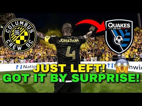 OUT NOW! FOR THIS NOBODY EXPECTED! ROCKED THE CREW! COLUMBUS CREW NEWS TODAY