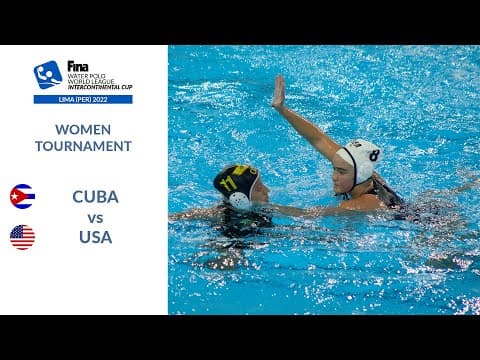 Re-Live | Day 2 - Women's Water Polo Intercontinental Cup 2022 // CUB vs USA