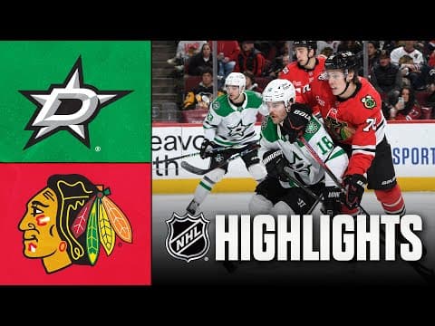 Stars vs. Blackhawks | NHL Highlights | January 01, 2026