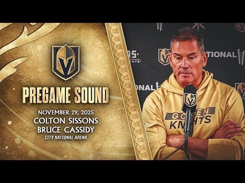🎥 PREGAME SOUND: Sissons & Cassidy