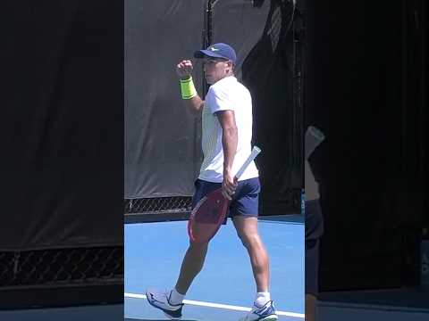 What a way to win the point! 😳